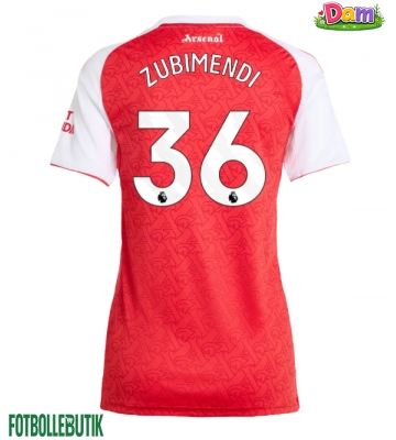 Arsenal Martin Zubimendi #36 Hemmatröja Kvinnor 2025-26 Kortärmad